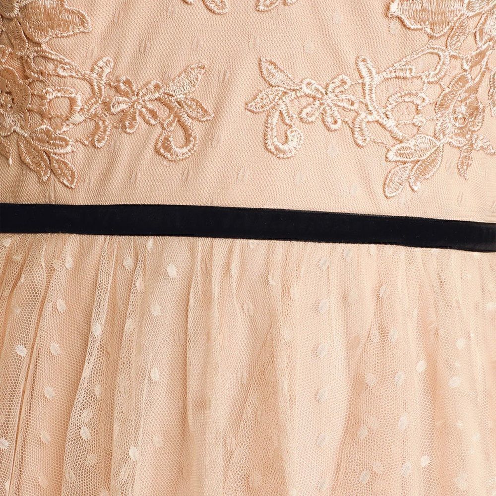 NWT Lulu*s Romantic Musings Blush Pink
Embroidered Lace Tiered Maxi Dress Large - Picture 10 of 14